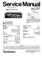 Technics - RSAZ-7 - Service manual 
